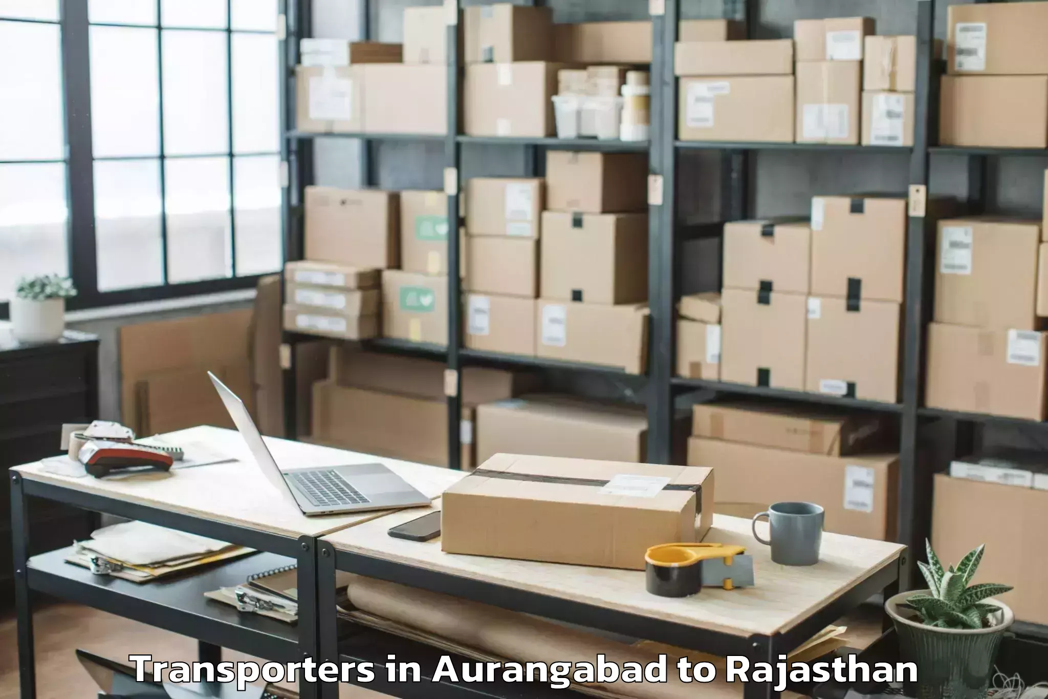 Top Aurangabad to Rajsamand Transporters Available